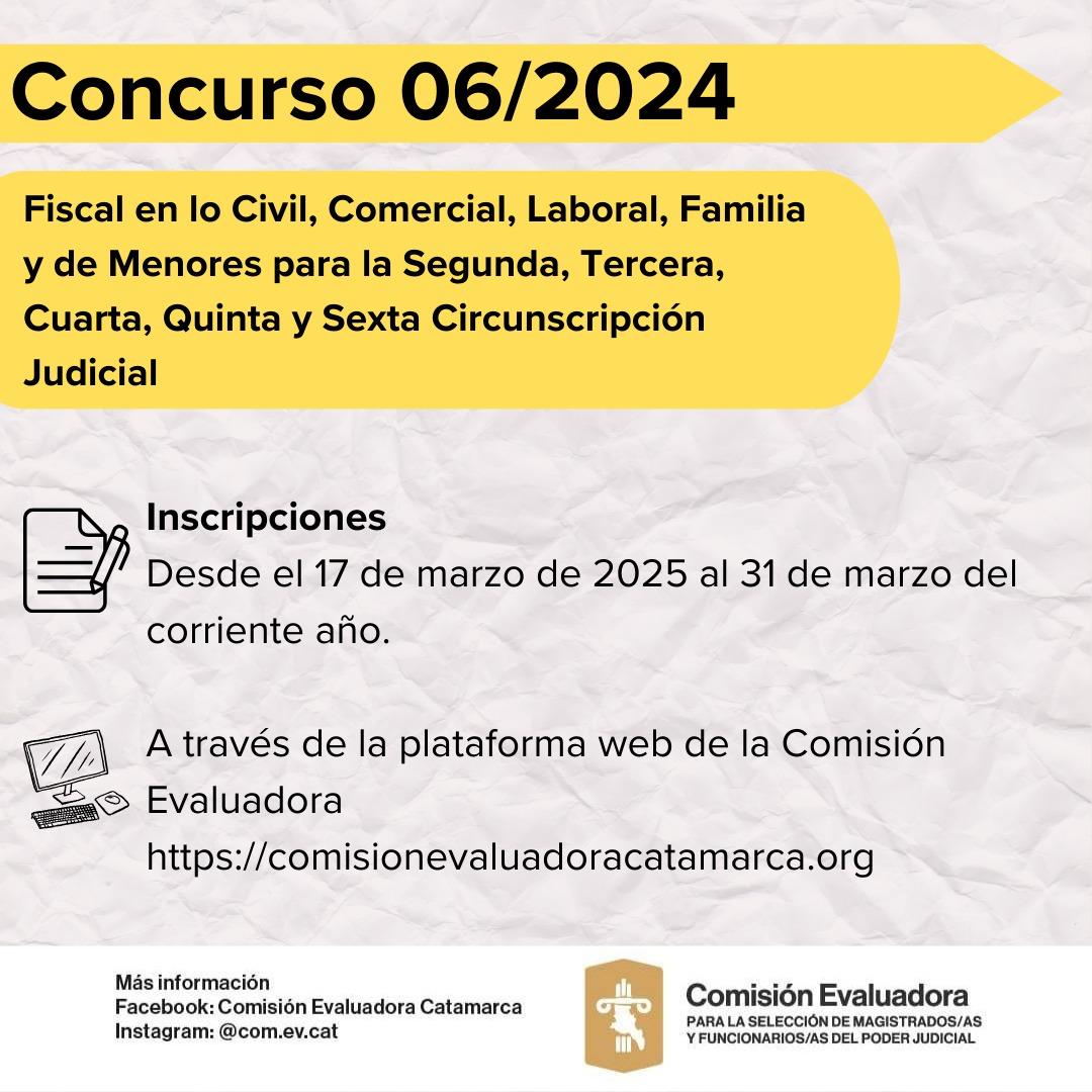 Llamado a Concurso Nº06/2024